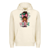 Tofu afro messy bun nurse life Premium Hoodie - texasbilliewilder