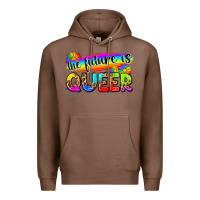 Chestnut the future is queer Premium Hoodie - Zillion Design Studio