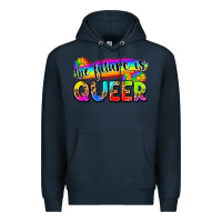 Navy the future is queer Premium Hoodie - Zillion Design Studio