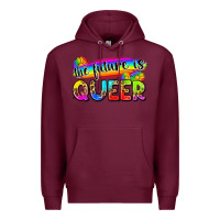Burgundy the future is queer Premium Hoodie - Zillion Design Studio