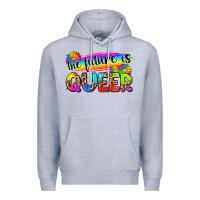 Heather Grey the future is queer Premium Hoodie - Zillion Design Studio
