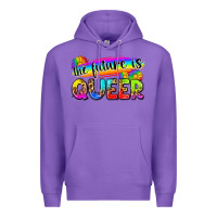 Purple the future is queer Premium Hoodie - Zillion Design Studio