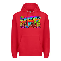 Red the future is queer Premium Hoodie - Zillion Design Studio