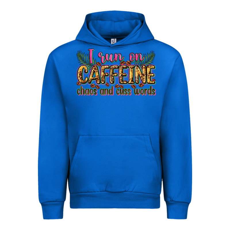 I Run On Caffeine Chaos And Cuss Words Urban Hoodie by Zillion Design Studio | Teevron