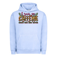 Pigment Grape Ice i run on caffeine chaos and cuss words Urban Hoodie - Zillion Design Studio