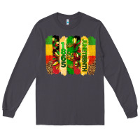 Smoke juneteenth brushstrokes Long Sleeve Tee - BarkalooDesign