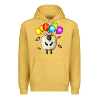 Antique Gold rainbow sheep Premium Hoodie - Zillion Design Studio
