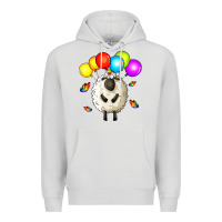 Dove Grey rainbow sheep Premium Hoodie - Zillion Design Studio