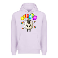 Lilac rainbow sheep Premium Hoodie - Zillion Design Studio