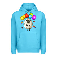 Ocean Blue rainbow sheep Premium Hoodie - Zillion Design Studio