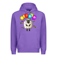 Purple rainbow sheep Premium Hoodie - Zillion Design Studio
