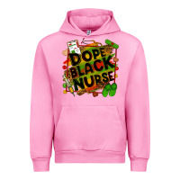 Fuchsia Pink dope black nurse Urban Hoodie - Zillion Design Studio