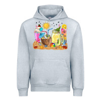 Heather Grey summer drinks coffee cups Urban Hoodie - texasbilliewilder