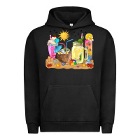 Pigment Black summer drinks coffee cups Urban Hoodie - texasbilliewilder