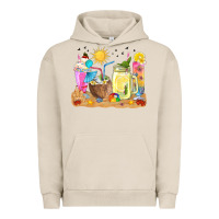 Pigment French Oak summer drinks coffee cups Urban Hoodie - texasbilliewilder