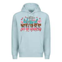 Blue Mist blessed nurse Premium Hoodie - texasbilliewilder