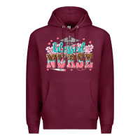 Burgundy blessed nurse Premium Hoodie - texasbilliewilder
