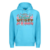 Ocean Blue blessed nurse Premium Hoodie - texasbilliewilder