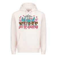 Pale Pink blessed nurse Premium Hoodie - texasbilliewilder