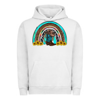 Pigment Lunar Rock western cowboy boots sunflowers rainbow Urban Hoodie - RanaPortraitStore