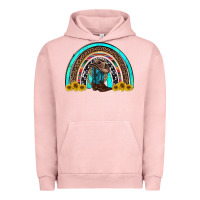 Pigment Salmon western cowboy boots sunflowers rainbow Urban Hoodie - RanaPortraitStore
