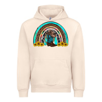 Sandshell western cowboy boots sunflowers rainbow Urban Hoodie - RanaPortraitStore