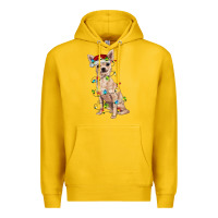 Lemon Chihuahua with christmas lights Premium Hoodie - RanaPortraitStore
