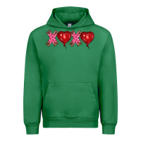 Emerald valentine's day xoxo heart balloon Urban Hoodie - RanaPortraitStore