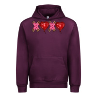 Mauve Wine valentine's day xoxo heart balloon Urban Hoodie - RanaPortraitStore
