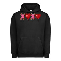 Pigment Black valentine's day xoxo heart balloon Urban Hoodie - RanaPortraitStore