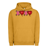 Pigment Peanut Butter valentine's day xoxo heart balloon Urban Hoodie - RanaPortraitStore
