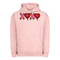 Pigment Salmon valentine's day xoxo heart balloon Urban Hoodie - RanaPortraitStore