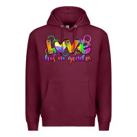 Burgundy love has no gender Premium Hoodie - Zillion Design Studio