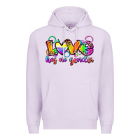 Lilac love has no gender Premium Hoodie - Zillion Design Studio
