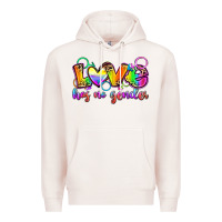 Pale Pink love has no gender Premium Hoodie - Zillion Design Studio