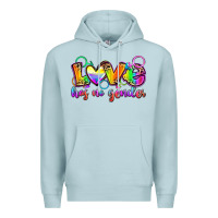 Blue Mist love has no gender Premium Hoodie - Zillion Design Studio