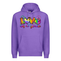Purple love has no gender Premium Hoodie - Zillion Design Studio