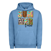 Pigment Pebble Blue summer lovin Urban Hoodie - texasbilliewilder