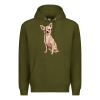 Army Green chihuahua Premium Hoodie - RanaPortraitStore