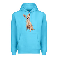 Ocean Blue chihuahua Premium Hoodie - RanaPortraitStore