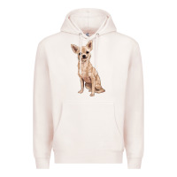 Pale Pink chihuahua Premium Hoodie - RanaPortraitStore