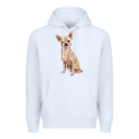 White chihuahua Premium Hoodie - RanaPortraitStore