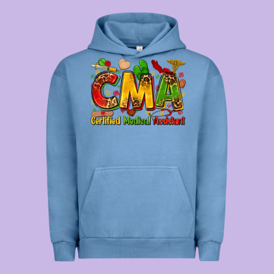 Certified Medical Assistant Juneteenth Urban Hoodie Designed By Zillion Design Studio
