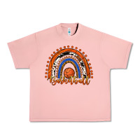 Salmon Basketball Rainbow Urban Heavy Tee - RanaPortraitStore