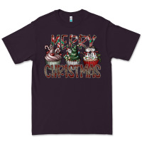 Plum Merry Christmas Premium Tee - CowhideDigitalArt