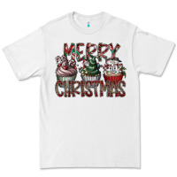 White Merry Christmas Premium Tee - CowhideDigitalArt