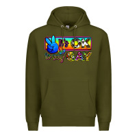 Army Green it's ok to say gay Premium Hoodie - Zillion Design Studio