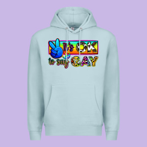 It's Ok To Say Gay Premium Hoodie Designed By Zillion Design Studio