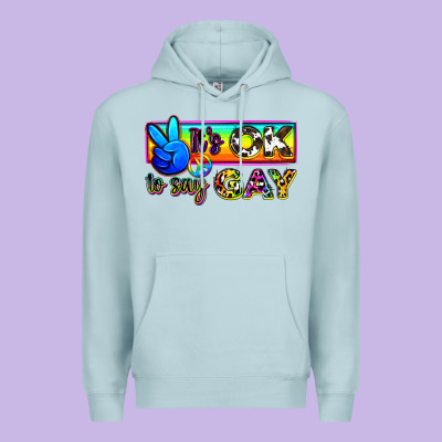 It's Ok To Say Gay Premium Hoodie Designed By Zillion Design Studio
