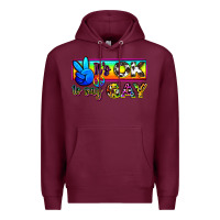 Burgundy it's ok to say gay Premium Hoodie - Zillion Design Studio